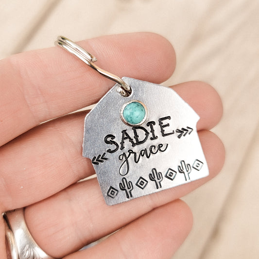 Cactus & Diamond Barn Custom Pet ID Tag
