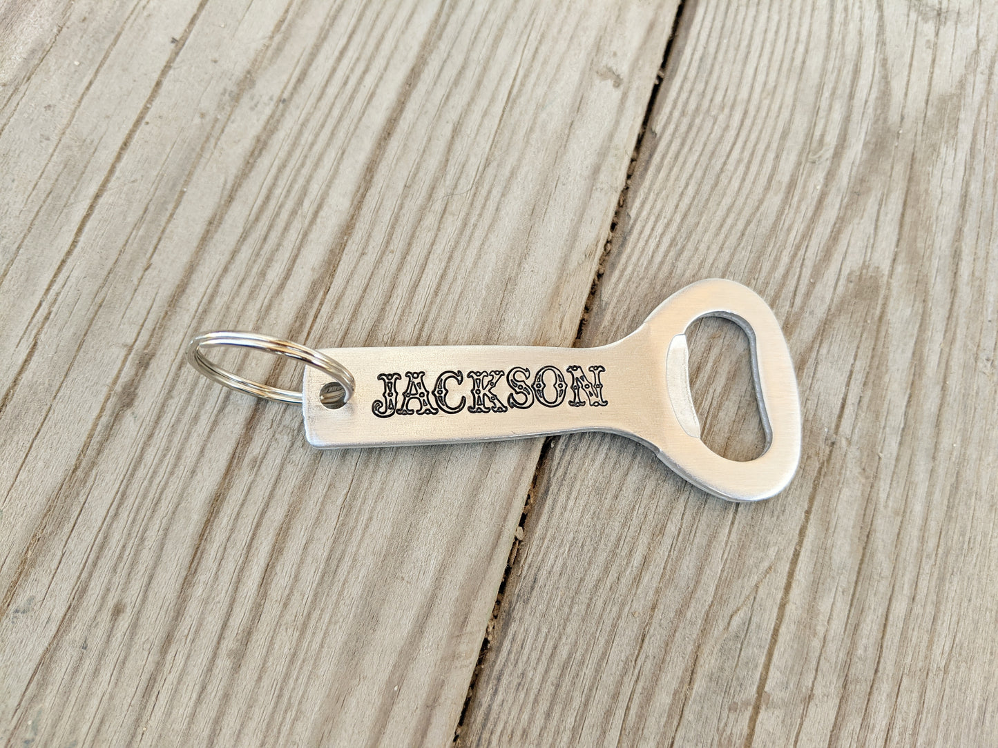 Personalized Name Bottle Opener Keychain
