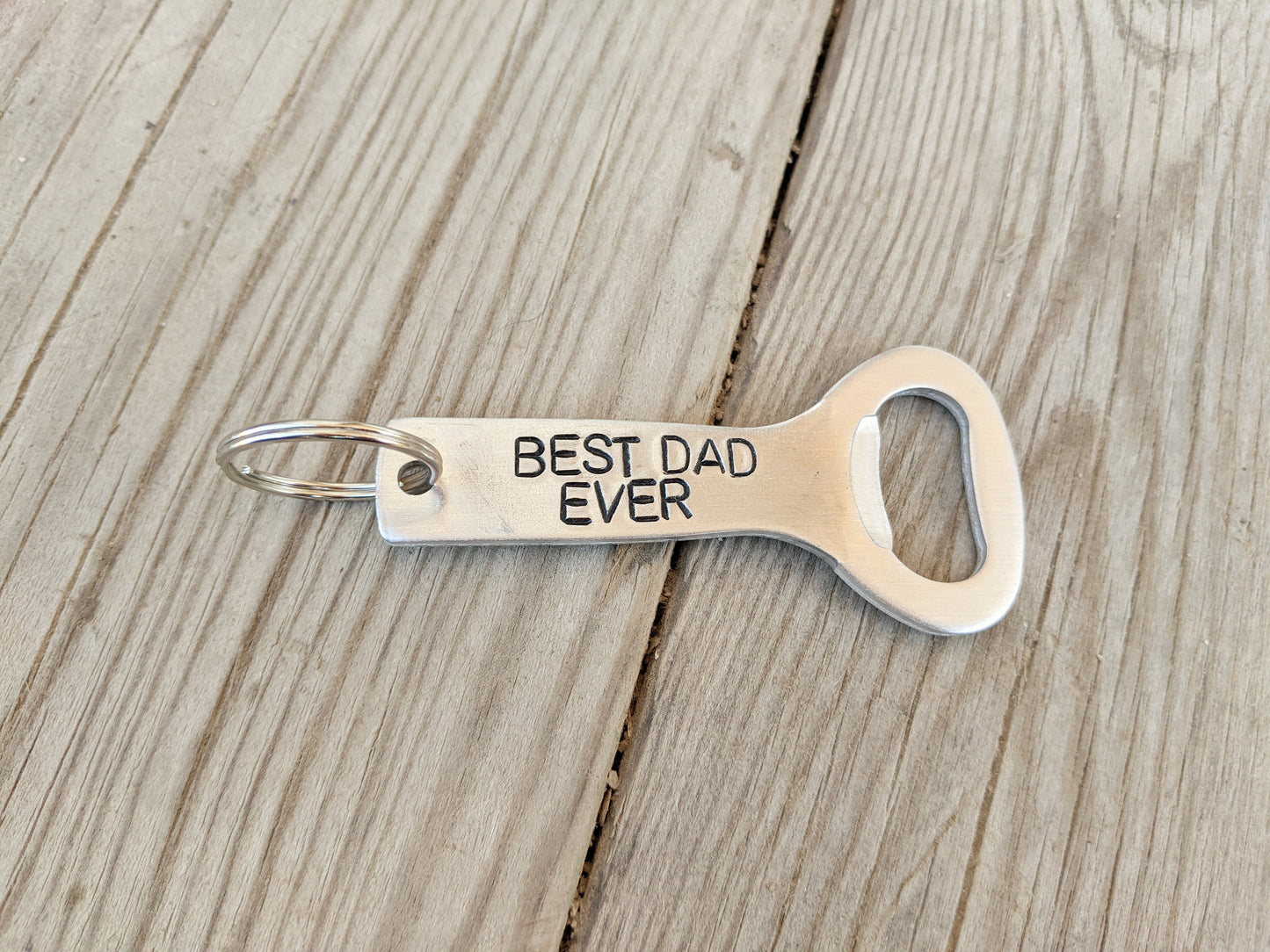 Custom Father's Day Bottle Opener Keychain