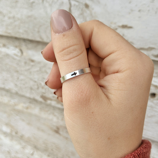 Cross Stacker Ring