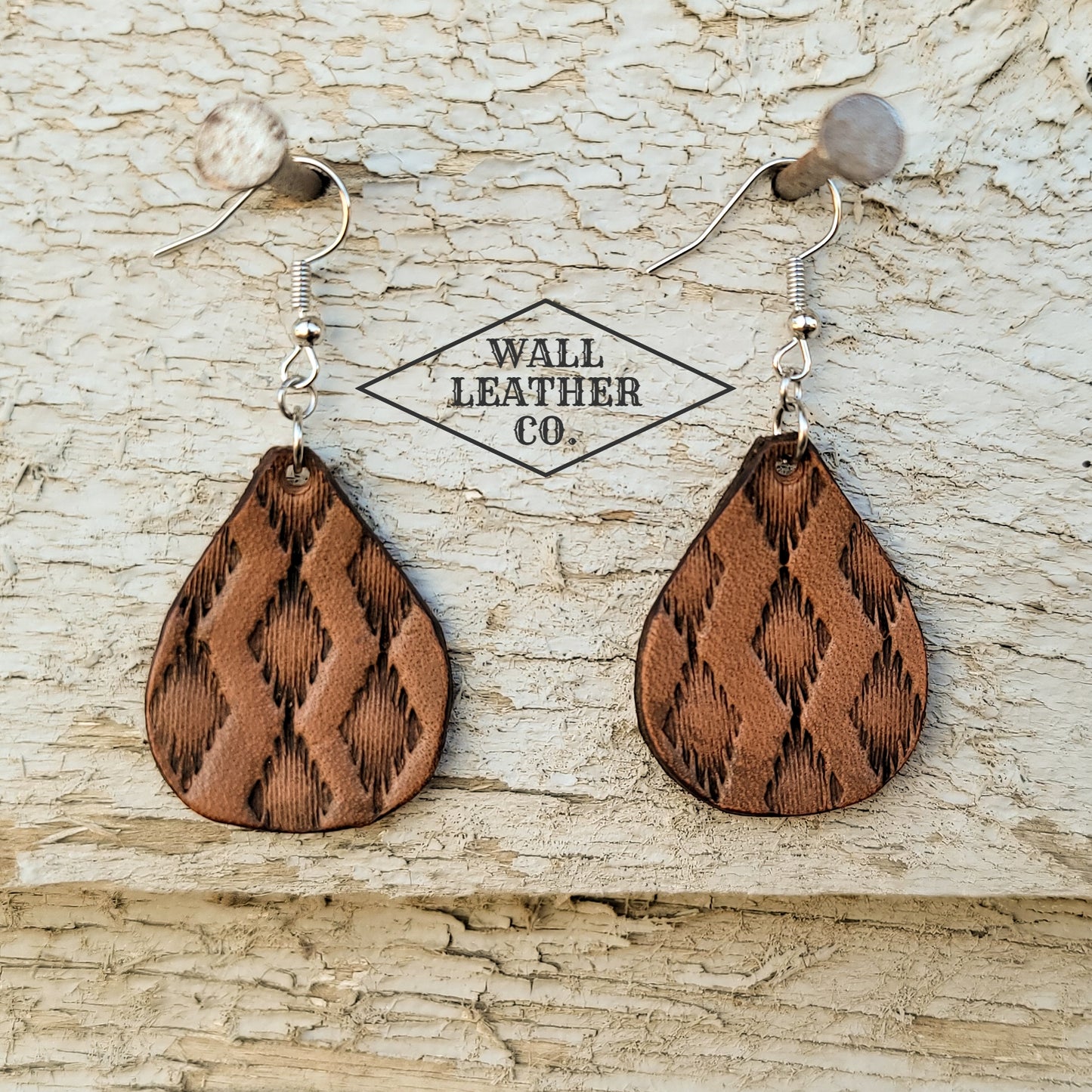 Small Aztec Teardrop Earrings