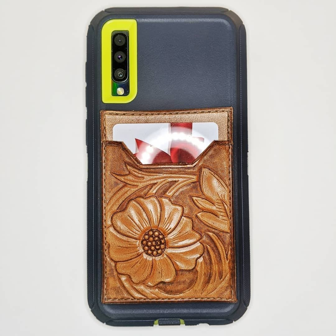 Floral Leather Phone Wallet