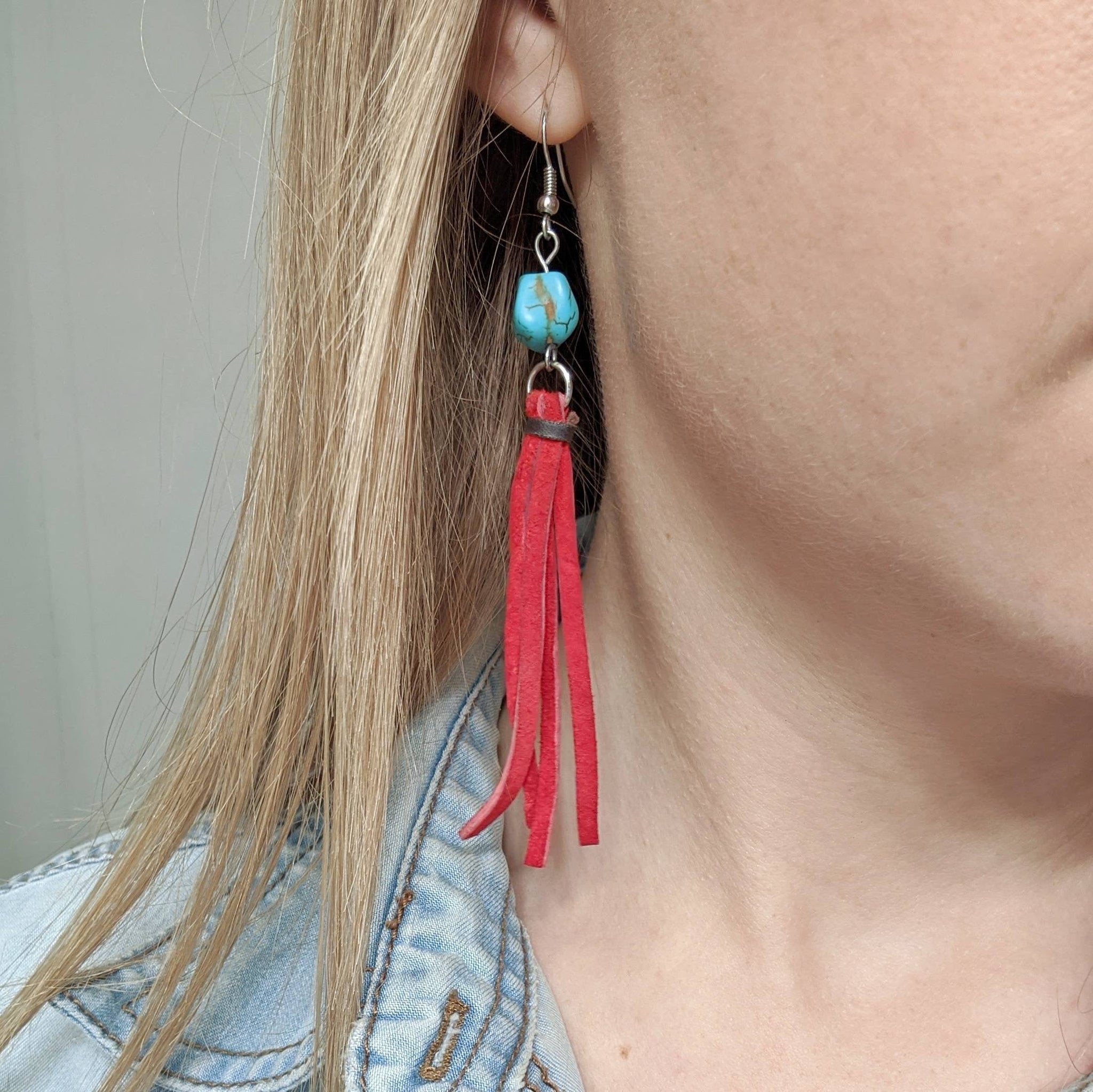 Buy Red Tassel Earrings, Long Red Tassel Earrings, Boho Tassel Earrings,  Valentine Red Earrings, Crystal Tassel Earrings Online in India - Etsy