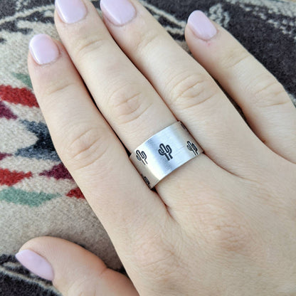Wide Cactus Ring