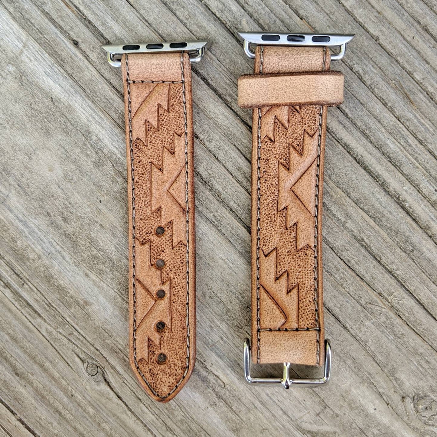 Aztec Leather Smart Watch Band