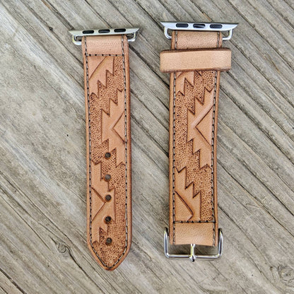 Aztec Leather Smart Watch Band