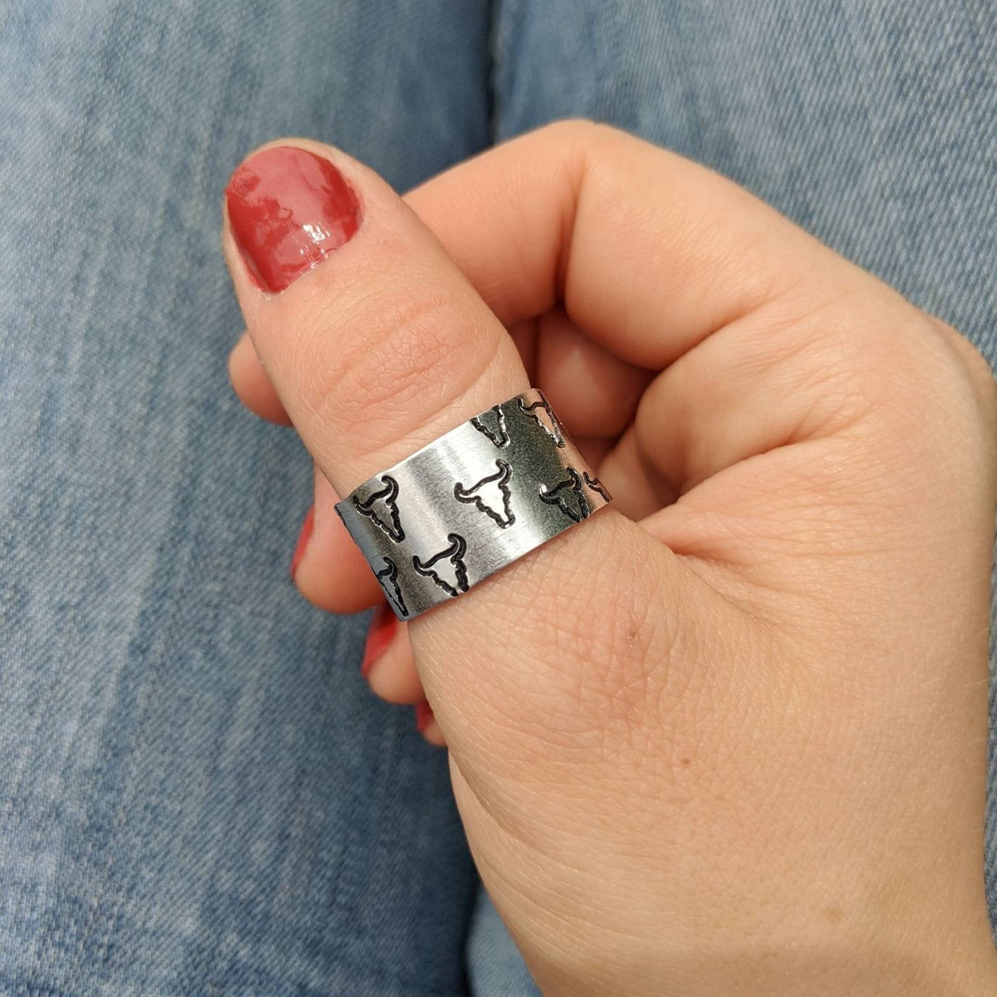 Bull Skull Ring