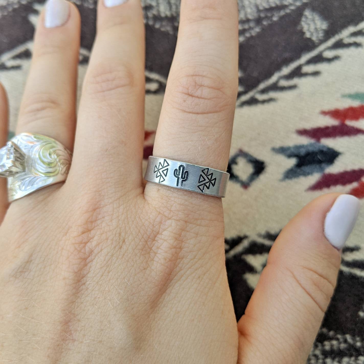 Aztec Cactus Ring