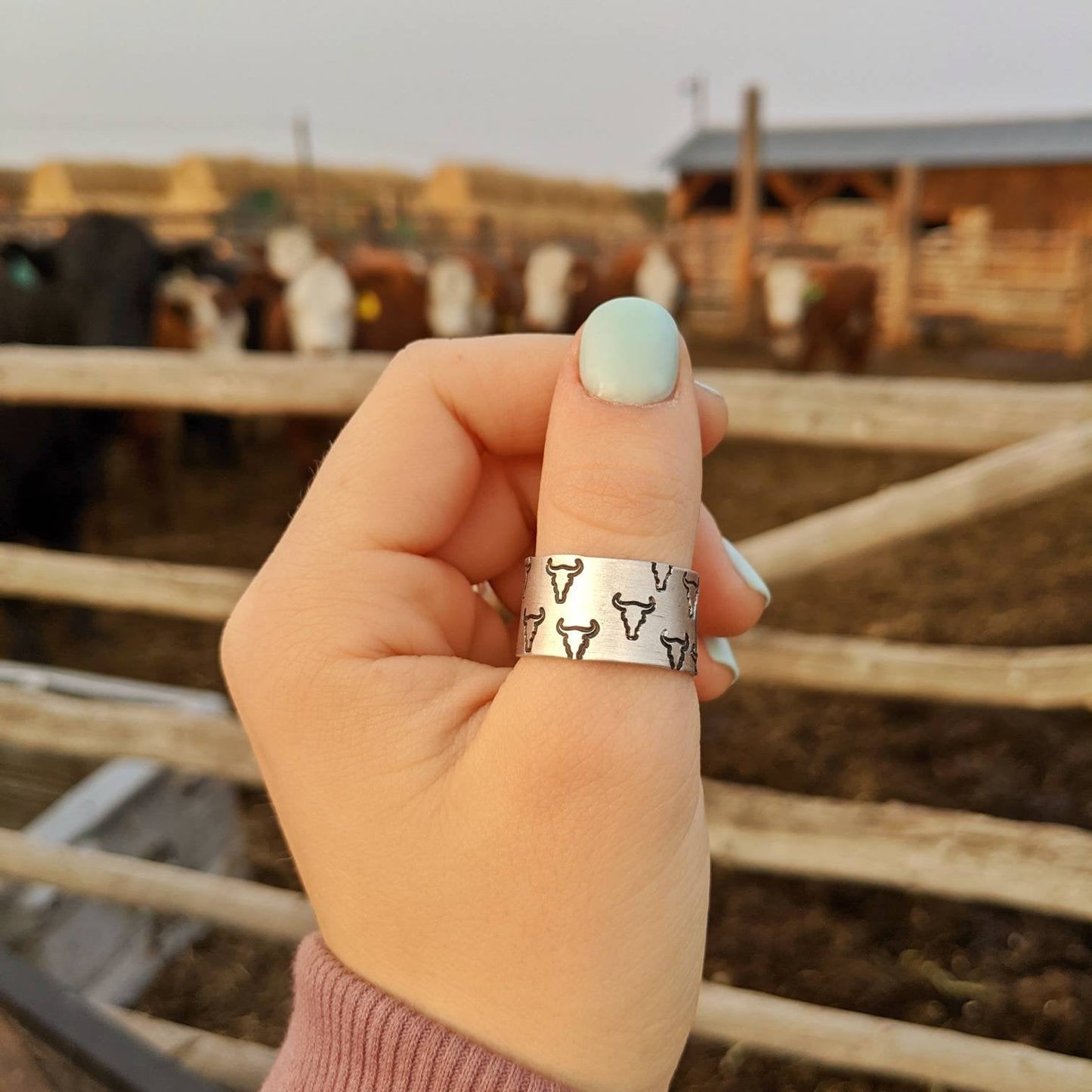 Bull Skull Ring