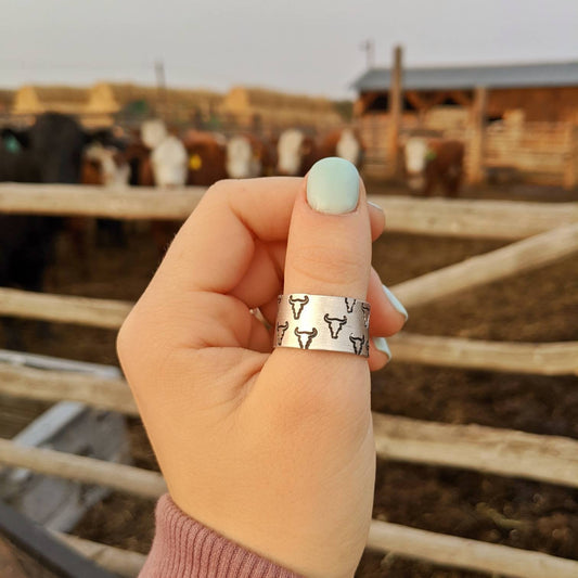 Bull Skull Ring