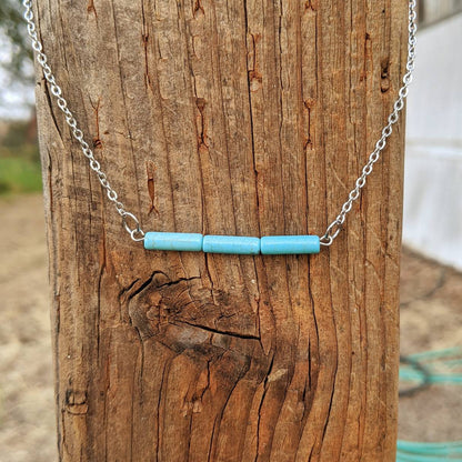 Turquoise Bar Necklace